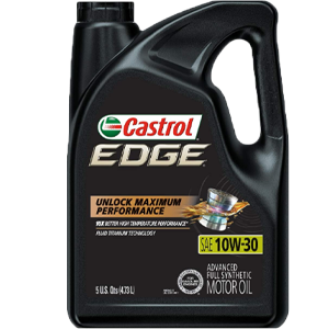 Castrol 03081 Edge 10W-30 Full Synthetic Motor Oil