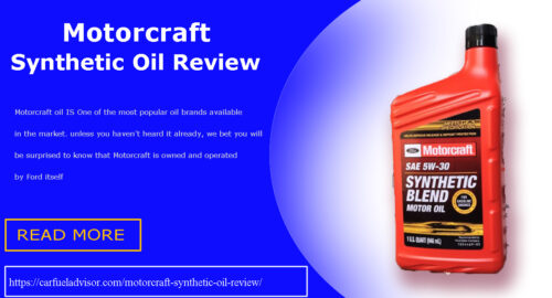 Motorcraft Synthetic Oil Review