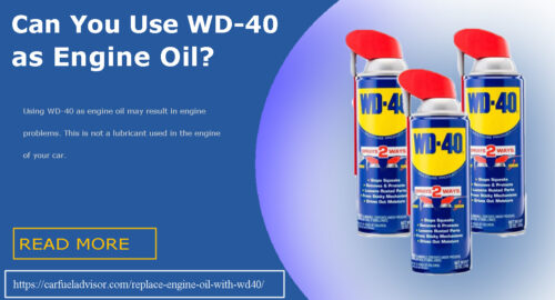 Replace Engine Oil with WD40