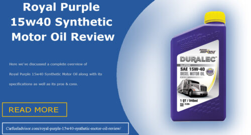 Royal Purple 15w40 Synthetic Motor Oil Review